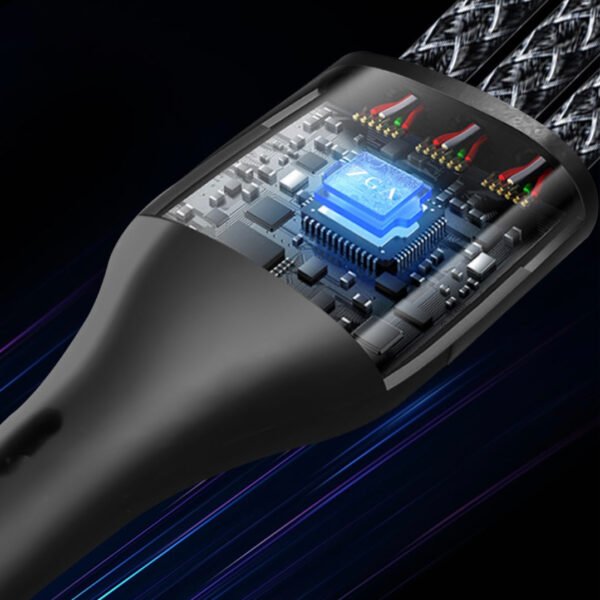 i1226 CB08 5A 3in1 Fast Charging Braided Data Cable