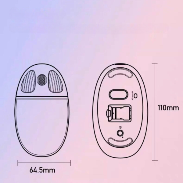 i1233 Colorful Wireless Mouse