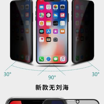 WTP-012 Kingkong  4D tempered glass full Screen Protector For iPhone (Privacy)