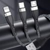 i1226 CB08 5A 3in1 Fast Charging Braided Data Cable