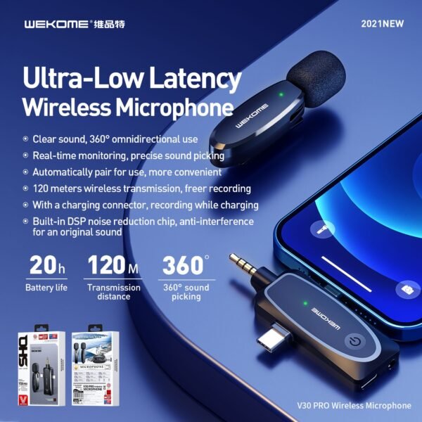 V30 pro Ultra-Low Latency
Wireless Microphone