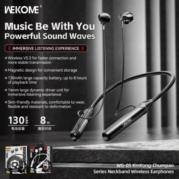 WG-05 Neckband Wireless Earphones