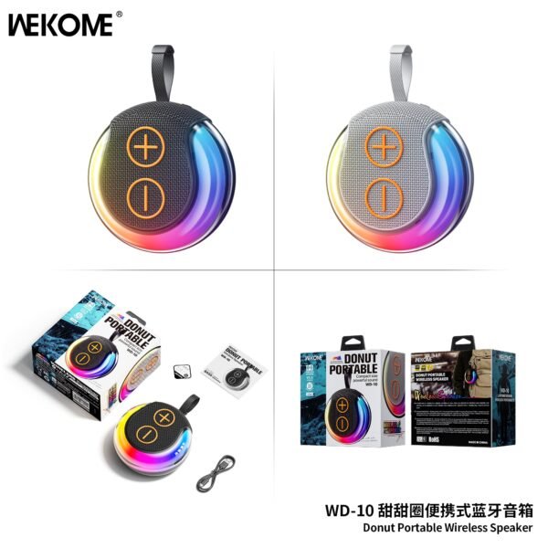 WD-10 Donut Portable Wireless Speaker
