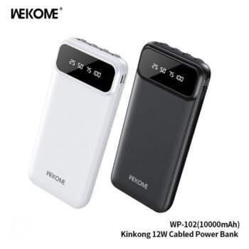 FullSizeRender_9b4feaa7-dd93-4bd7-b499-4ada5aa9c931.jpg WP-102 Kinkong 12W Cabled Power Bank (10000mAh)
