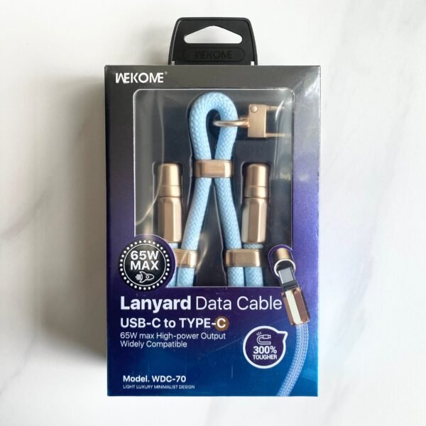 IMG_3476.jpg WDC-70 Premium 65W Fast Charging USB-C Lanyard Cable - 1.6M Braided Nylon