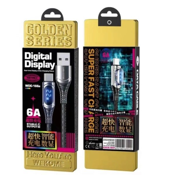 WDC-166a Intelligent Digital Display Charging Data Cable